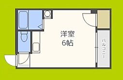インペリアル高津 ワンルームの間取図画像