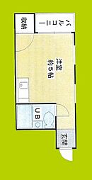 MOX諏訪 1Kの間取図画像