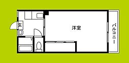 下野マンション 1Kの間取図画像