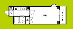 ドエル野中 1Kの間取図画像