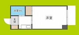 ハイツしらゆり 1Kの間取図画像