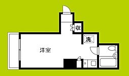 ホーユウコンフォルト東住吉 ワンルームの間取図画像