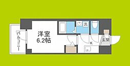 ESLEADRESIDENCEUMEDAGRANDE 1Kの間取図画像