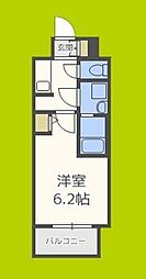 S-RESIDENCE南堀江 1Kの間取図画像