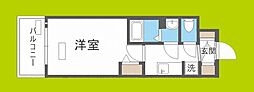プレサンス大阪ドームシティクロスティ 1Kの間取図画像