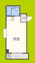 ピア土江PART2 ワンルームの間取図画像
