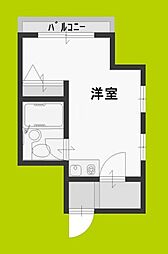ミュゼ西淡路 ワンルームの間取図画像