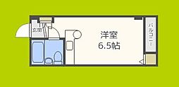 ロータリー40 ワンルームの間取図画像