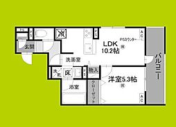 D-residence蛍池東町 1LDKの間取図画像