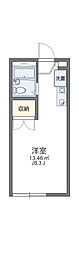 レオパレス池田下1 1Kの間取図画像