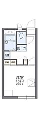 レオパレス繁田 1Kの間取図画像