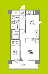シーズンフラッツ新大阪SOUTH 1SLDKの間取図画像