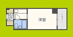 ファミールハイツ北大阪5号棟弐番館 ワンルームの間取図画像