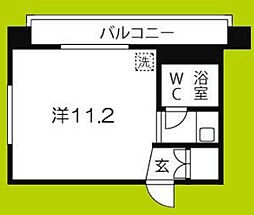 GSハイム内本町 ワンルームの間取図画像