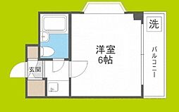 三明ハイツ 1Kの間取図画像