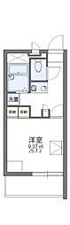 レオパレスルミエール森彦 1Kの間取図画像