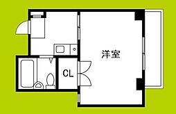 ミリオンハウス 1Kの間取図画像