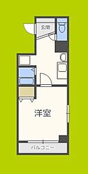 レジェンドール堺筋本町 1Kの間取図画像