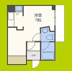 フォレスタ花園 ワンルームの間取図画像