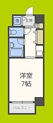 片町コート ワンルームの間取図画像