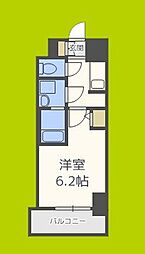 S-RESIDENCE南堀江 1Kの間取図画像