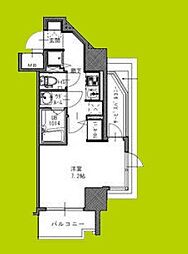 S-RESIDENCE南堀江 1Kの間取図画像