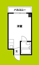 エクラ今里駅前 ワンルームの間取図画像