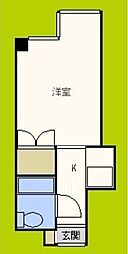 フォルツァ舟橋 ワンルームの間取図画像