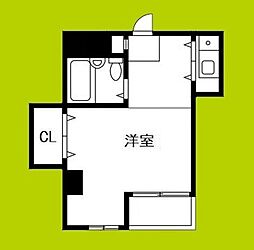 エクセレンス樹羅 1Kの間取図画像