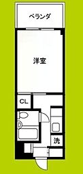 ハイツ篠崎 1Kの間取図画像