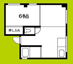佐々木ビル 1LDKの間取図画像