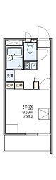 レオパレスイオリ・淵明 1Kの間取図画像