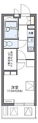 レオパレスおおさか御崎1 1Kの間取図画像