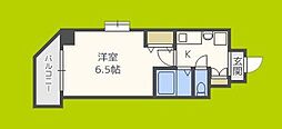 エスリード上本町北 1Kの間取図画像