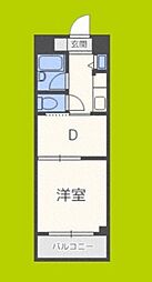 ウィングNo.1 1DKの間取図画像