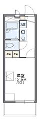 レオパレスさくらWest 1Kの間取図画像