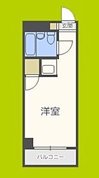 リージェントハイム ワンルームの間取図画像