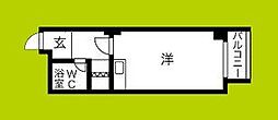シャトー関本 1Kの間取図画像