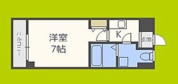 Kイーストビル 1Kの間取図画像