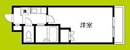 パークレーン深江 1Kの間取図画像