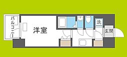 ファーストフィオーレ新町ファジスタ 1Kの間取図画像