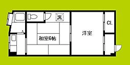 山宗マンション 2Kの間取図画像