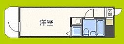 朝日プラザ都島北通タウンルーム ワンルームの間取図画像