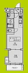 AXIA M-City大阪瑞光 1DKの間取図画像