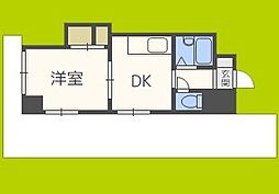 上新庄グランドハイツ北 1DKの間取図画像