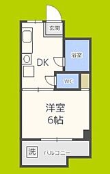 サンコーポ 1DKの間取図画像