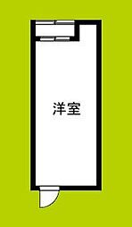 かなめアパート ワンルームの間取図画像