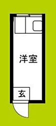 プリンスマンション ワンルームの間取図画像