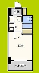 エスリード野田駅前 1Kの間取図画像
