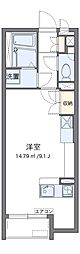 レオネクストガイア ワンルームの間取図画像
